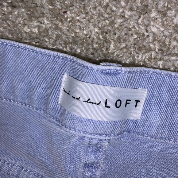 LOFT Light Blue Jean Shorts size 25 - Picture 6 of 11